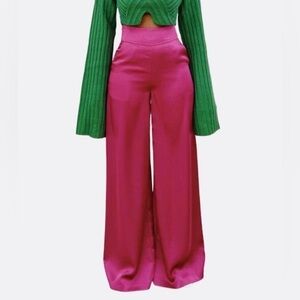 Hanifa Pink Wide Leg Pants